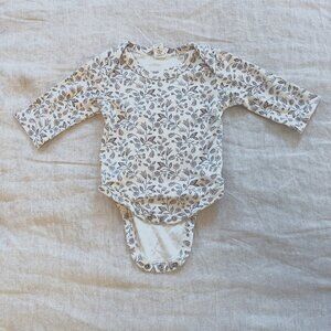 Colored Organics River Bodysuit, 0-3 Months, Floral